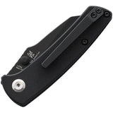 Kansept Knives Little Main Street - Compact EDC with Black G10 Handle, Slip Joint, 2.25in Black Coated 154CM Blade by Kansept Knives