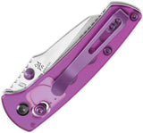Kansept Knives Little Main Street Crossbar T2015V2 - 2.25 Inch 154CM Blade Purple Acrylic Handle by Kansept Knives