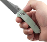 Kansept Knives Little Main Street Crossbar - Compact EDC Knife With 2.25 Inch 154CM Blade And Jade G10 Handle by Kansept Knives