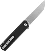 Kansept Knives Foosa Slip Joint Black G10 - 3 Inch 154CM Tanto Blade, Extended Tang, Pocket Clip by Kansept Knives