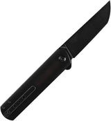 Kansept Knives Foosa Slip Joint Bright Yellow Acrylic Handle 3 Inch 154CM Stainless Tanto Blade by Kansept Knives