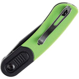 Kansept Knives Reverie Linerlock Green G10 - Balanced 154CM Stainless Blade With Pocket Clip And Nylon Pouch by Kansept Knives