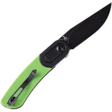 Kansept Knives Reverie Linerlock Green G10 - Balanced 154CM Stainless Blade With Pocket Clip And Nylon Pouch by Kansept Knives