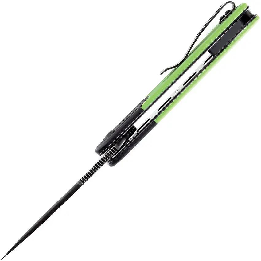 Kansept Knives Reverie Linerlock Green G10 - Balanced 154CM Stainless Blade With Pocket Clip And Nylon Pouch by Kansept Knives