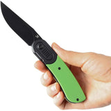 Kansept Knives Reverie Linerlock Green G10 - Balanced 154CM Stainless Blade With Pocket Clip And Nylon Pouch by Kansept Knives