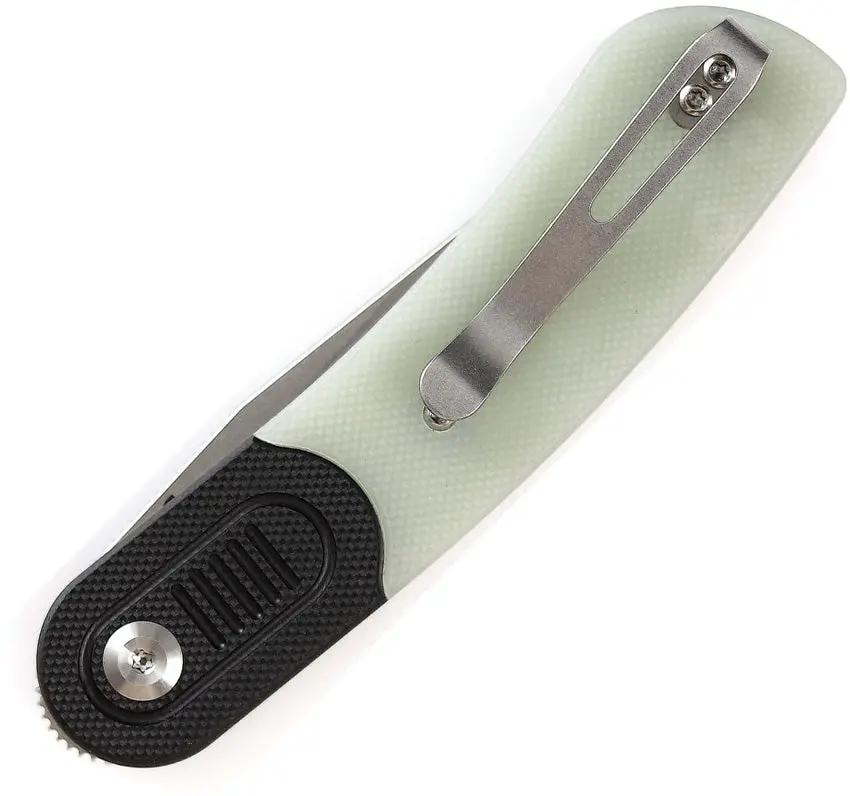 Kansept Knives Reverie Linerlock - 3-Inch 154CM Blade With Black/Jade G10 Handle And Pocket Clip by Kansept Knives