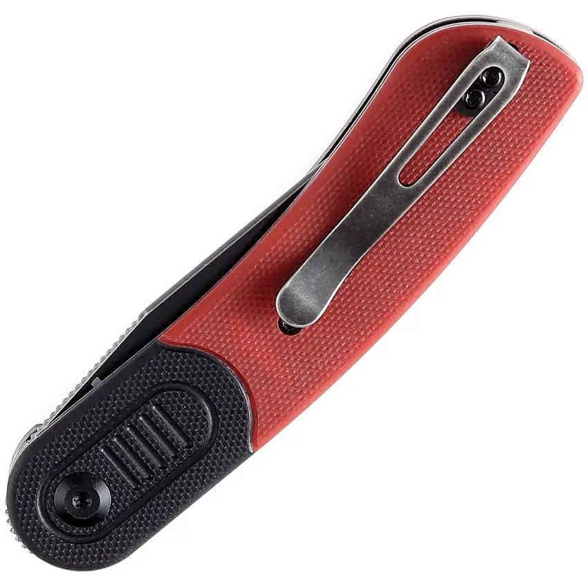 Kansept Knives Reverie Linerlock Blk Red - 3 Inch 154CM Stonewash Blade With Black G10 Handle by Kansept Knives