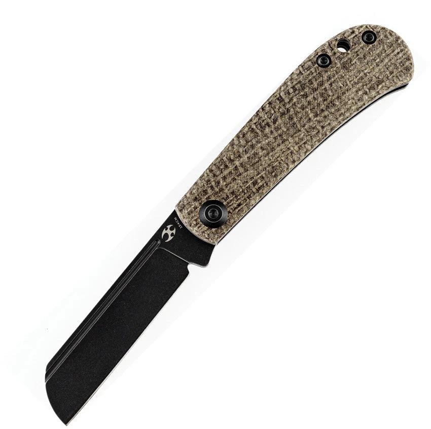 Kansept Knives Bevy Slip Joint Brown Micarta T2026F3 by Kansept Knives