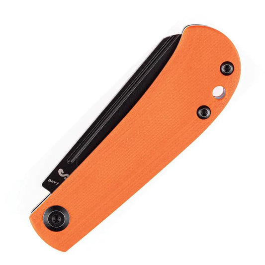 Kansept Knives Bevy Slip Joint - Orange G10 Handle With TiNi Coated 154CM Sheepsfoot Blade by Kansept Knives