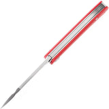 Kansept Knives Bevy Slip Joint Red G10 Compact EDC Knife With 2.25 Inch Clip Point Blade 154CM by Kansept Knives