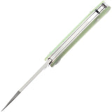 Kansept Knives Bevy Slip Joint Jade G10 - Compact 2.25in 154CM Clip Point Blade by Kansept Knives