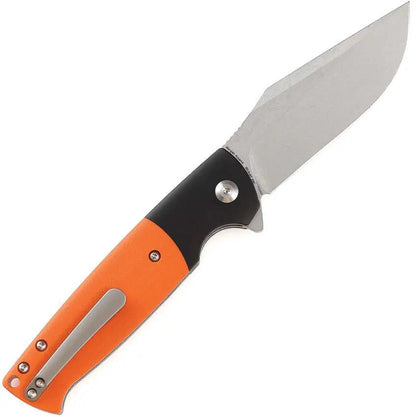 Kansept Knives Shikari SBL Button Lock Orange G10 Inlay 154CM Stainless Blade Everyday Carry by Kansept Knives