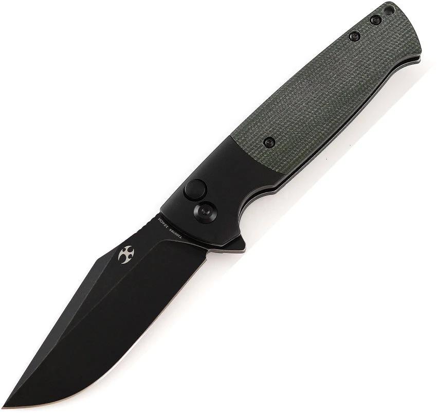 Kansept Knives Shikari SBL Button Lock Grn T2027B3 by Kansept Knives