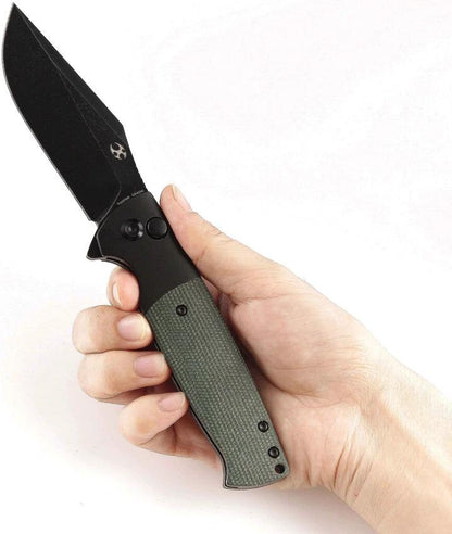 Kansept Knives Shikari SBL Button Lock Grn T2027B3 by Kansept Knives