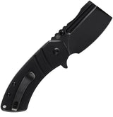 Kansept Knives M Plus Korvid Linerlock Black G10 Knife - 154CM Cleaver Blade, 3.13 Inch Blade, Extended Tang by Kansept Knives