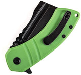 Kansept Knives M+ Korvid - Linerlock Green G10 With 154CM Cleaver Blade And 4.75in Closed by Kansept Knives