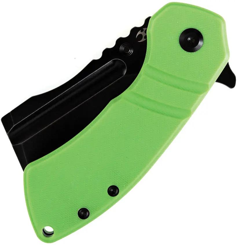 Kansept Knives M+ Korvid - Linerlock Green G10 With 154CM Cleaver Blade And 4.75in Closed by Kansept Knives