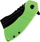 Kansept Knives M+ Korvid - Linerlock Green G10 With 154CM Cleaver Blade And 4.75in Closed by Kansept Knives