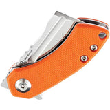 Kansept Knives Mini Korvid - Linerlock Orange G10 Handle Satin 154CM Blade Compact Everyday Carry Knife by Kansept Knives