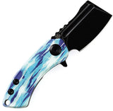 Kansept Knives Mini Korvid Linerlock Icicle T3030C2 - Compact EDC Knife With 154CM Blade And Camouflage G10 Handle by Kansept Knives