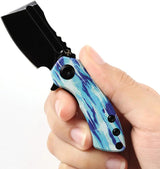Kansept Knives Mini Korvid Linerlock Icicle T3030C2 - Compact EDC Knife With 154CM Blade And Camouflage G10 Handle by Kansept Knives