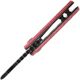 Kansept Knives Mini Korvid Linerlock Red Mic T3030M2 by Kansept Knives