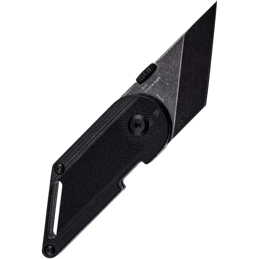 Kansept Knives Pinkerton Dash Linerlock - 2.88 Inch Closed, Black 154CM Tanto Blade, G10 Handle by Kansept Knives
