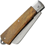 Kanetsune Slip Joint Craft Knife KT-402 - High Carbon SK-4 Core Blade With Brown Wood Handle by Kanetsune