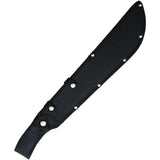 Katz Small Machete MCH SM - 14 Inch Black Stainless Blade With Orange Rubberized Handle And Full Tang by Katz