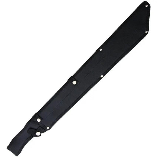 Katz Sawtooth Machete MCH TS - Sawback Blade, Full Tang, Black Finish, Tan Rubberized Grip by Katz