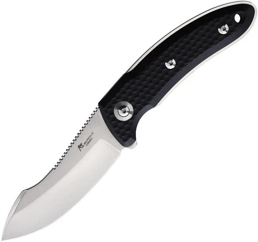 Katz Kagemusha Guthook Black NFX/G10-B - Satin Blade, 9Cr18MoV Stainless, Full Tang G10 Handle by Katz