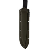 Kukrax Kukri KU-1135 - 11.5 Inch Black Traction Coated 1075HC Blade with Full Tang and Kydex Sheath by Kukrax