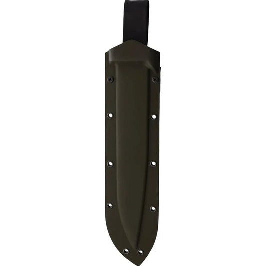 Kukrax Kukri KU-1135 - 11.5 Inch Black Traction Coated 1075HC Blade with Full Tang and Kydex Sheath by Kukrax