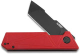 Kubey Avenger Linerlock Red KU104D - D2 Tool Steel Tanto Blade With Red G10 Handle by Kubey