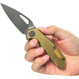 Kubey Coeus Linerlock Ultem KU122T - Ultem Handle With 14C28N Sandvik Steel Blade Black Stonewash by Kubey