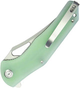Kubey Phemius Linerlock Jade KU149D - Jade G10 Handle and 14C28N Sandvik Blade Extended Tang by Kubey