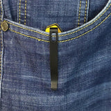 Kubey Phemius Linerlock Yellow KU149E - 14C28N Sandvik Stainless Blade Yellow G10 Handle Extended Tang by Kubey