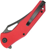 Kubey Phemius Linerlock Red KU149F Red G10 Handle With 14C28N Sandvik Blade And Extended Tang by Kubey