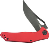 Kubey Phemius Linerlock Red KU149F Red G10 Handle With 14C28N Sandvik Blade And Extended Tang by Kubey