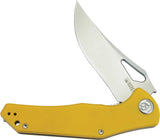 Kubey Phemius Linerlock - Yellow G10 Handle And 14C28N Sandvik Stainless Blade With Extended Tang by Kubey