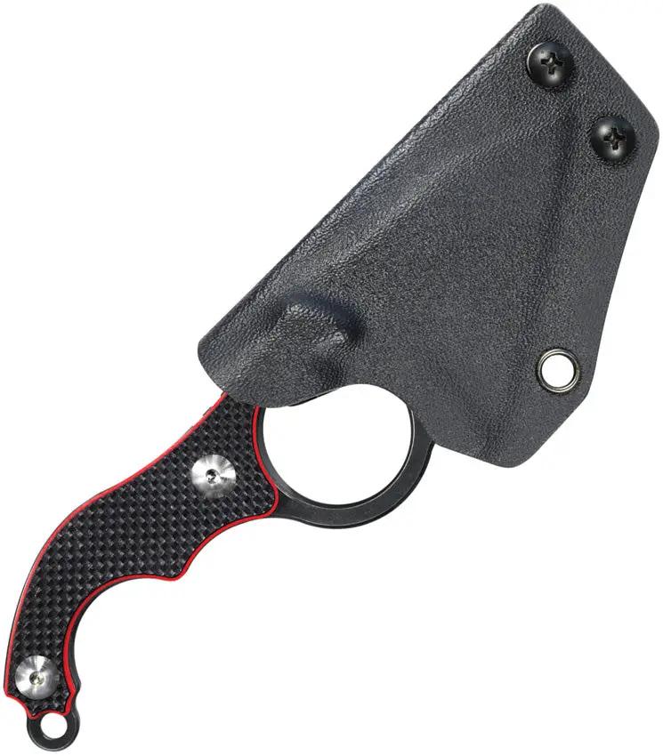 Kubey Hippocam EDC Fixed Blade KU166A - 6.13in Overall, D2 Tool Steel Blade With Stonewash Satin Finish, Full Tang by Kubey