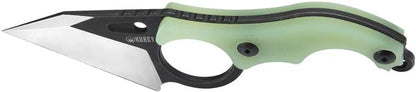 Kubey Hippocam EDC Fixed Blade KU166B - Durable D2 Tool Steel Blade With Jade G10 Handle And Full Tang by Kubey
