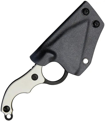 Kubey Hippocam EDC Fixed Blade KU166C - D2 Tool Steel Full Tang With Ivory G10 Handle by Kubey