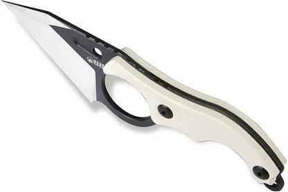 Kubey Hippocam EDC Fixed Blade KU166C - D2 Tool Steel Full Tang With Ivory G10 Handle by Kubey
