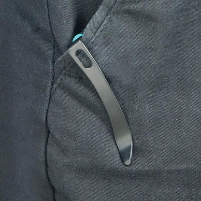 Kubey Hound Crossbar Lock Tiffany KU172D - 3.5in Black 14C28N Sandvik Blade, Tiffany Blue G10 Handle, Thumb Stud by Kubey