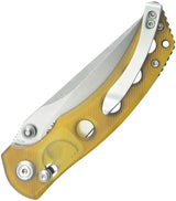 Kubey Hound Crossbar Lock Ultem KU172F - Ultem Handle 14C28N Sandvik Stainless Blade Pocket Clip by Kubey