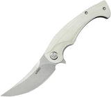 Kubey Scimitar Linerlock White KU173I by Kubey