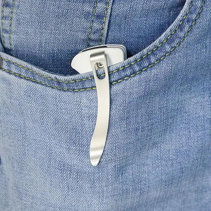 Kubey Scimitar Linerlock White KU173I - Stonewash 14C28N Blade White G10 Handle by Kubey