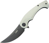 Kubey Scimitar Linerlock White KU173J by Kubey