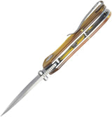 Kubey Karaji Linerlock Spear Ultem KU180H - D2 Tool Steel Drop Point Blade Ultem Handle Pocket Clip by Kubey
